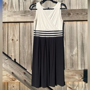 Lands' End White Polo Style Dress Size S